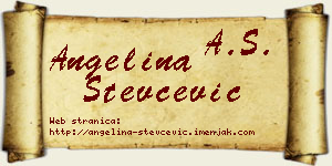 Angelina Stevčević vizit kartica